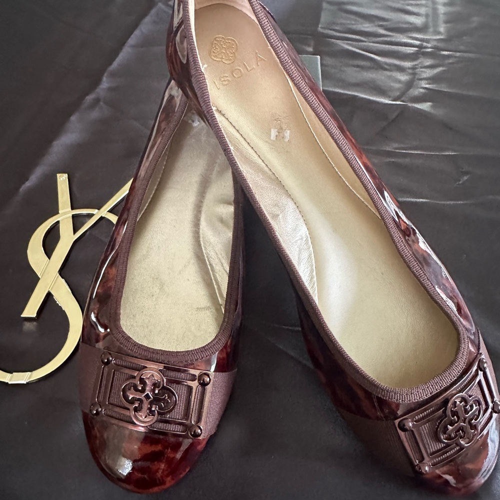 Isola Women's Glossy Brown Loafers